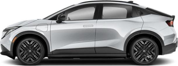 Sleek electric hatchback with aerodynamic design and flush door handles
