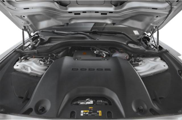 Engine compartment with detailed engine cover and layout