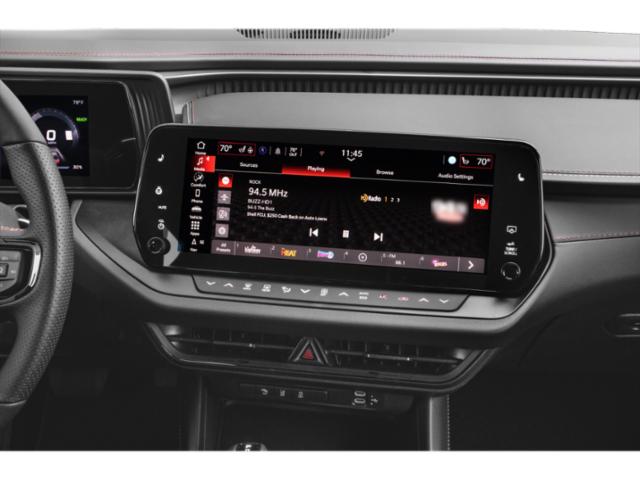 Touchscreen infotainment system and dashboard controls with sleek design