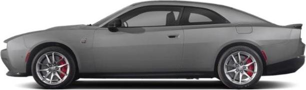 Side view of a sleek 2-door muscle coupe with alloy wheels and red brake calipers