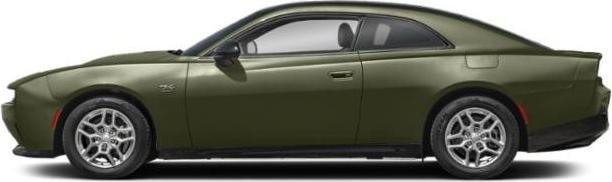 Sleek side profile of a 2-door coupe with a streamlined shape and aggressive stance.