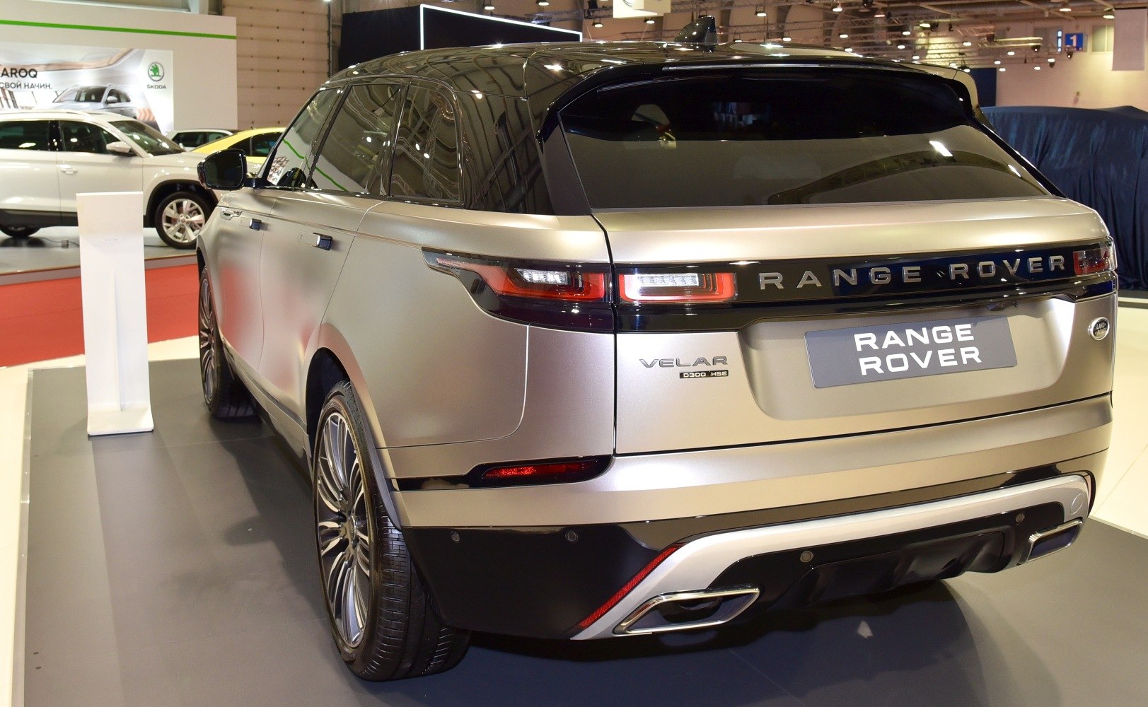 Sleek rear design with distinctive taillights and dual exhausts