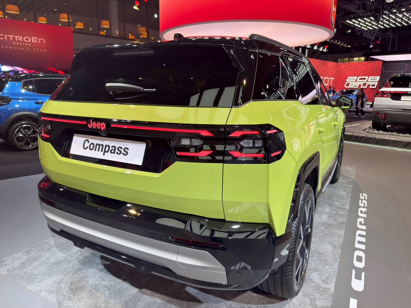 Rear view of 2026 SUV with distinctive LED taillights and modern angular design