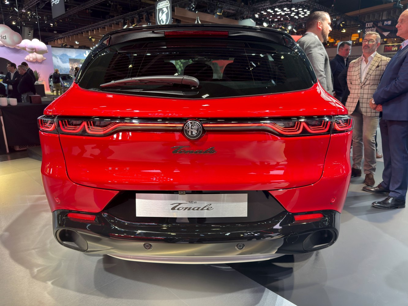 Rear view featuring LED taillights and dual exhaust outlets