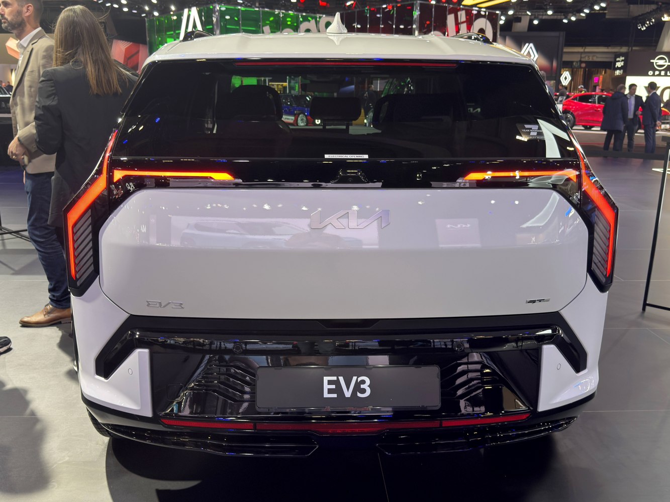 Rear view with sleek horizontal and vertical LED taillights