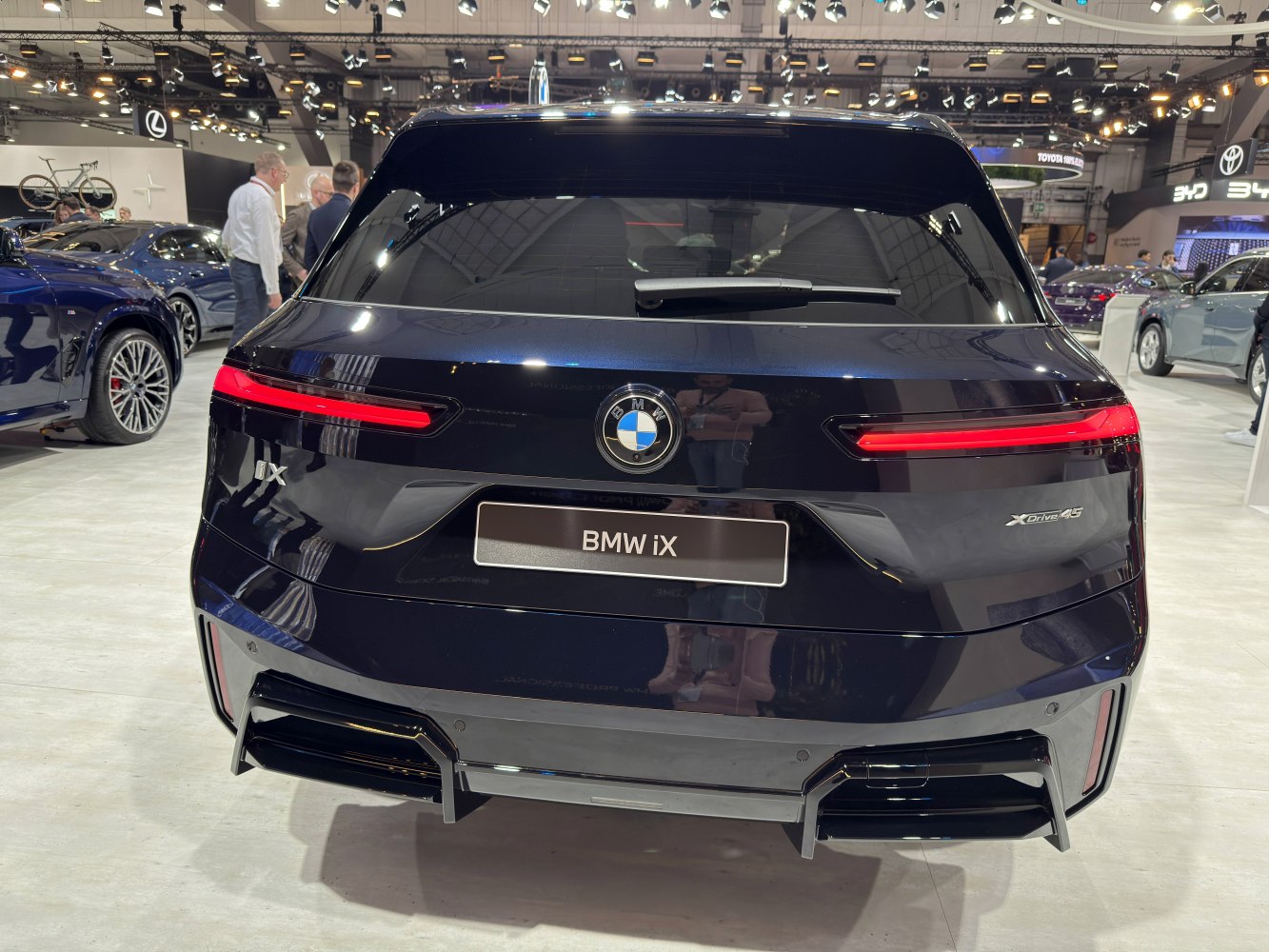 Rear view with LED tail lights and updated rear bumper