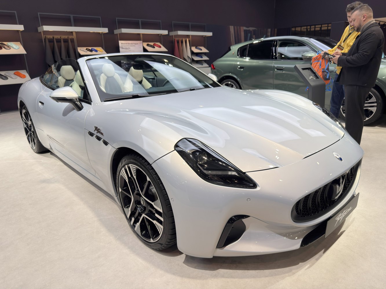 Luxury convertible with aerodynamic design and sporty alloy wheels