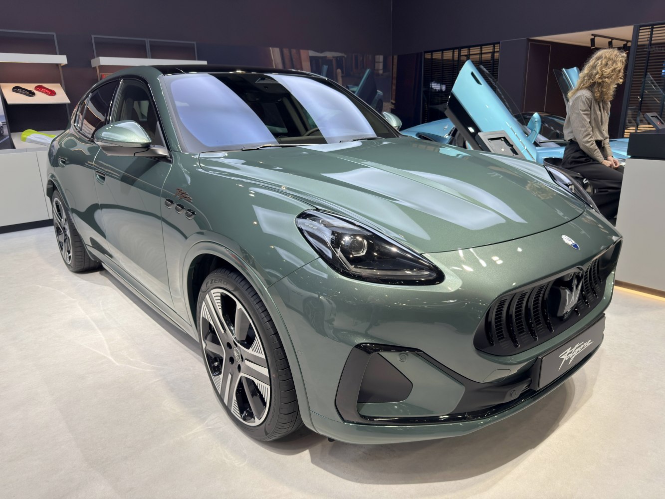 Front grille and headlights of a sleek SUV