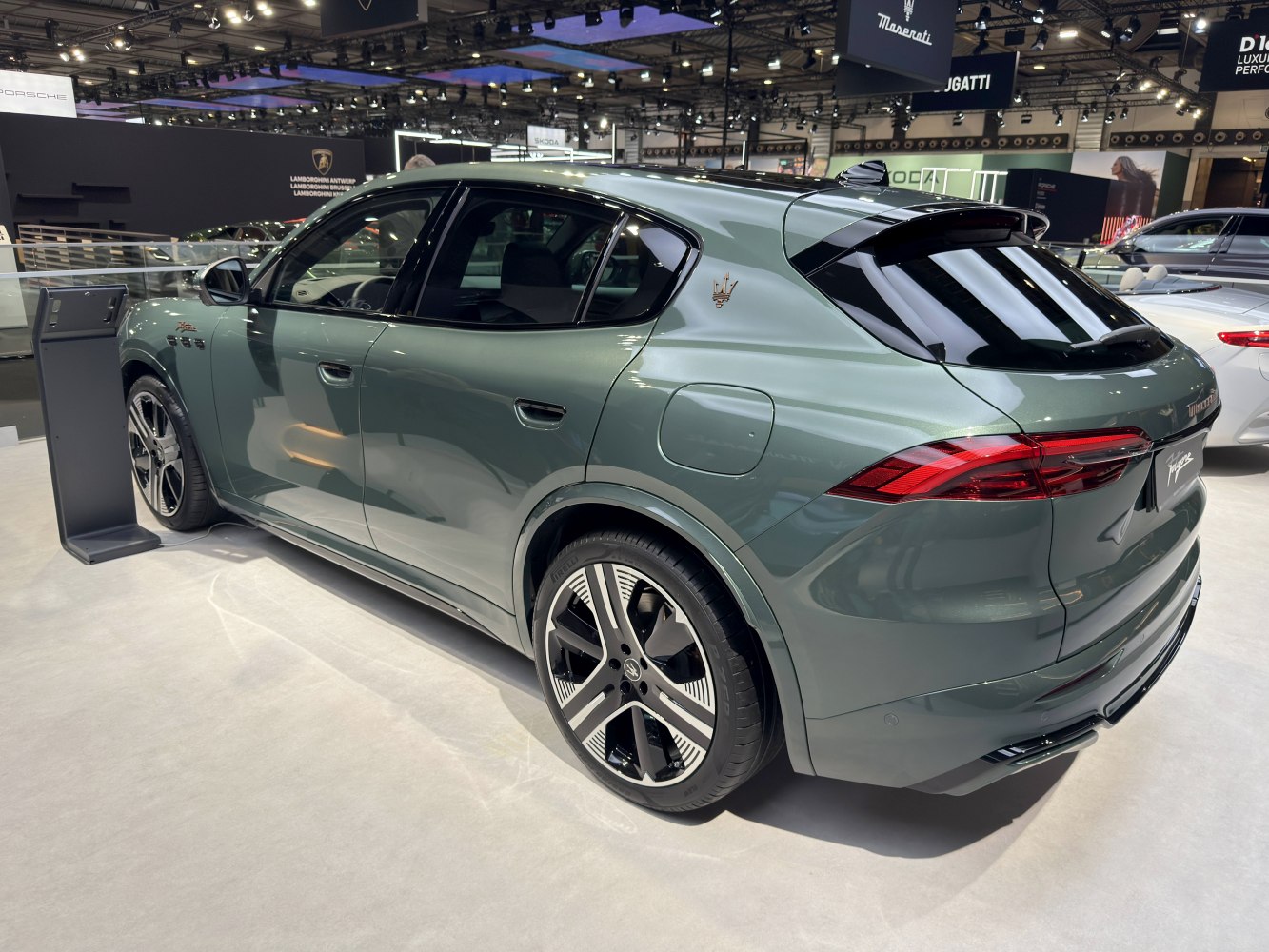 Rear side of SUV with alloy wheels and LED tail lights