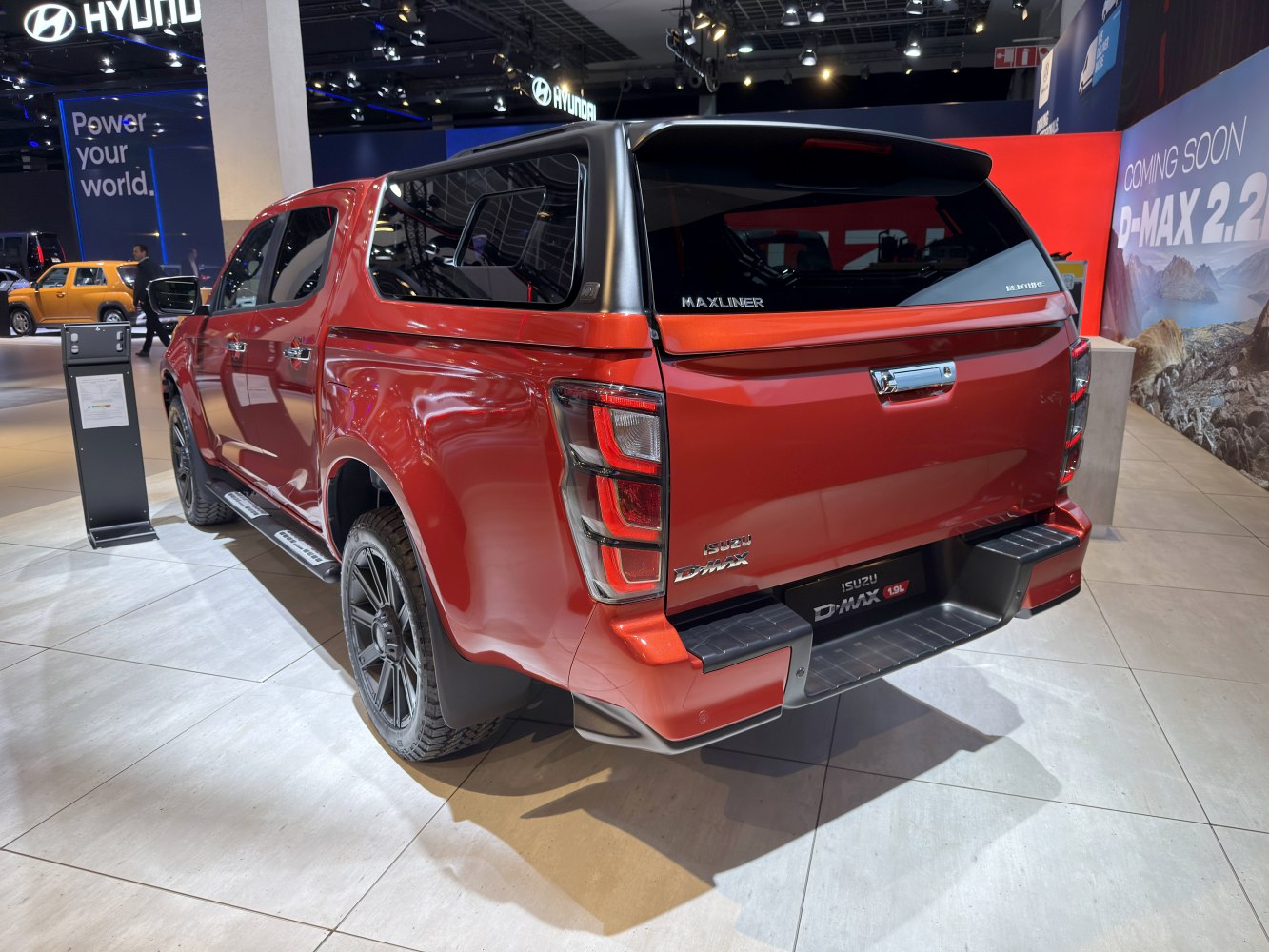 Rear view showing taillights and canopy of a modern double cab pickup