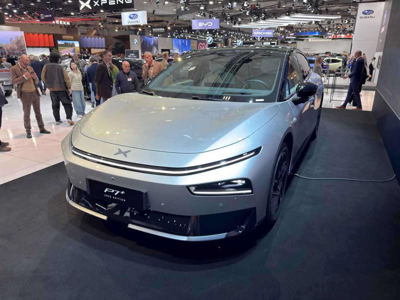 Sleek front design with integrated LED headlights and smooth contours.
