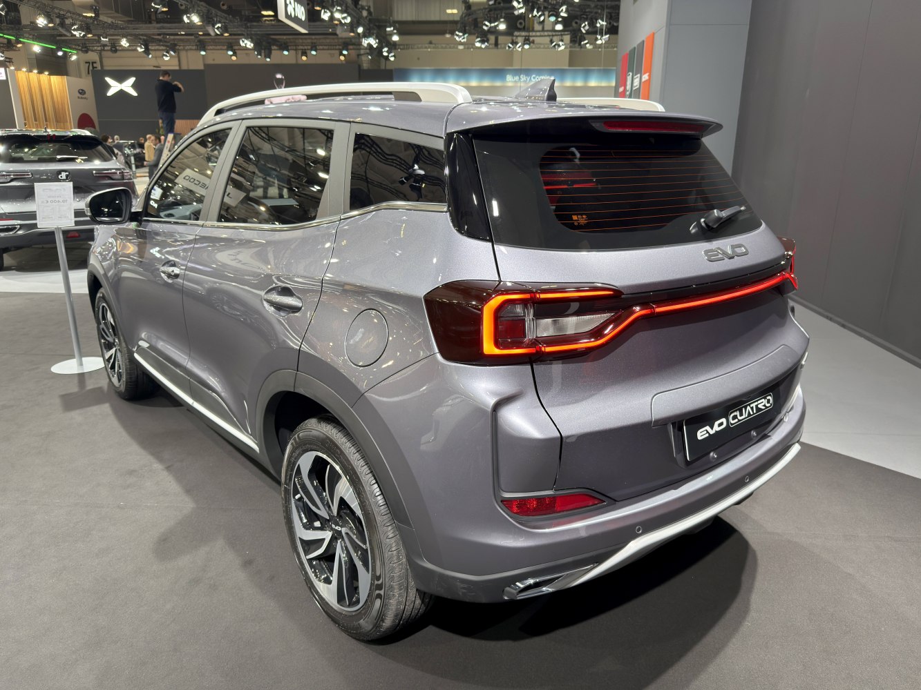 Rear view of SUV with LED taillights and sleek modern styling