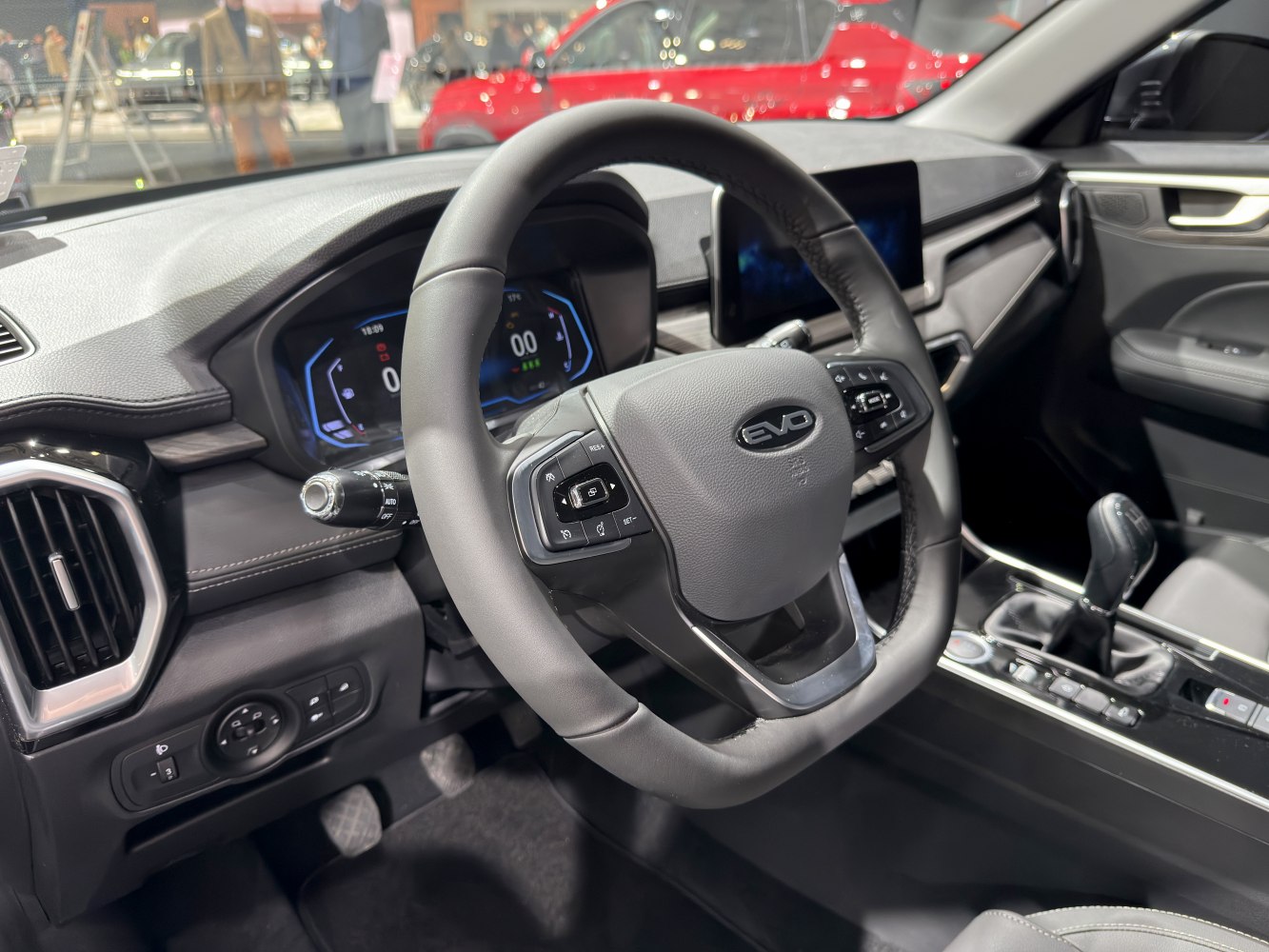 Digital instrument cluster and multifunction steering wheel controls