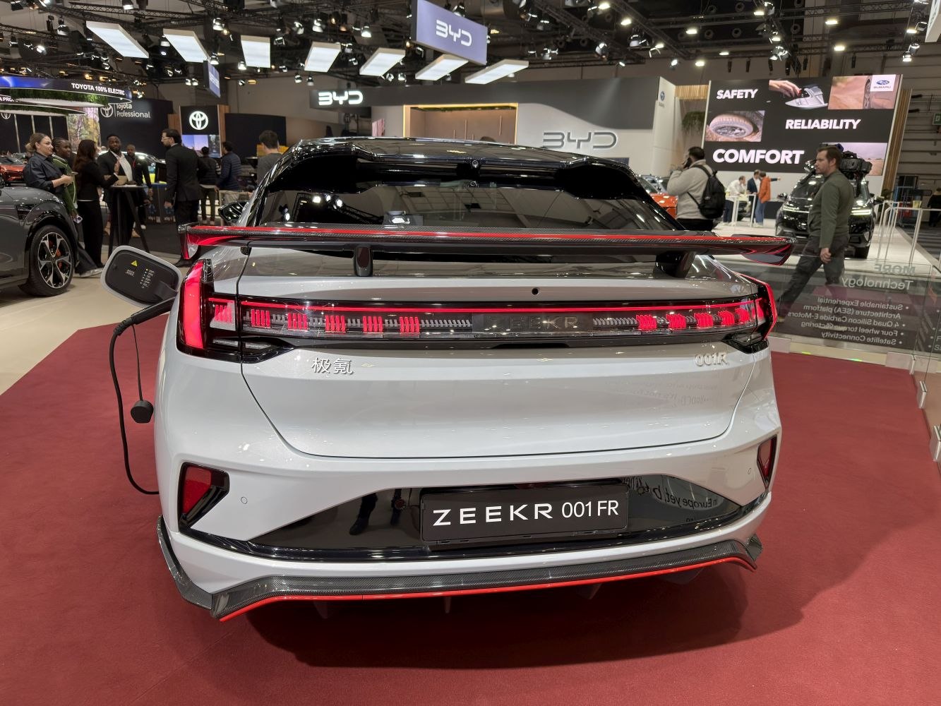 Rear view with charging port and LED taillights