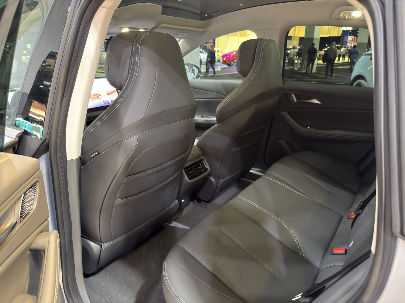 Leather rear seats with spacious legroom and rear air vents