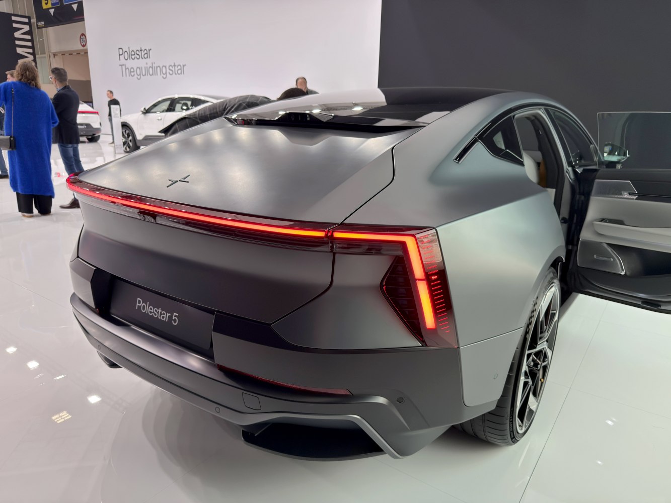 Sleek rear design with LED tail lights and aerodynamics
