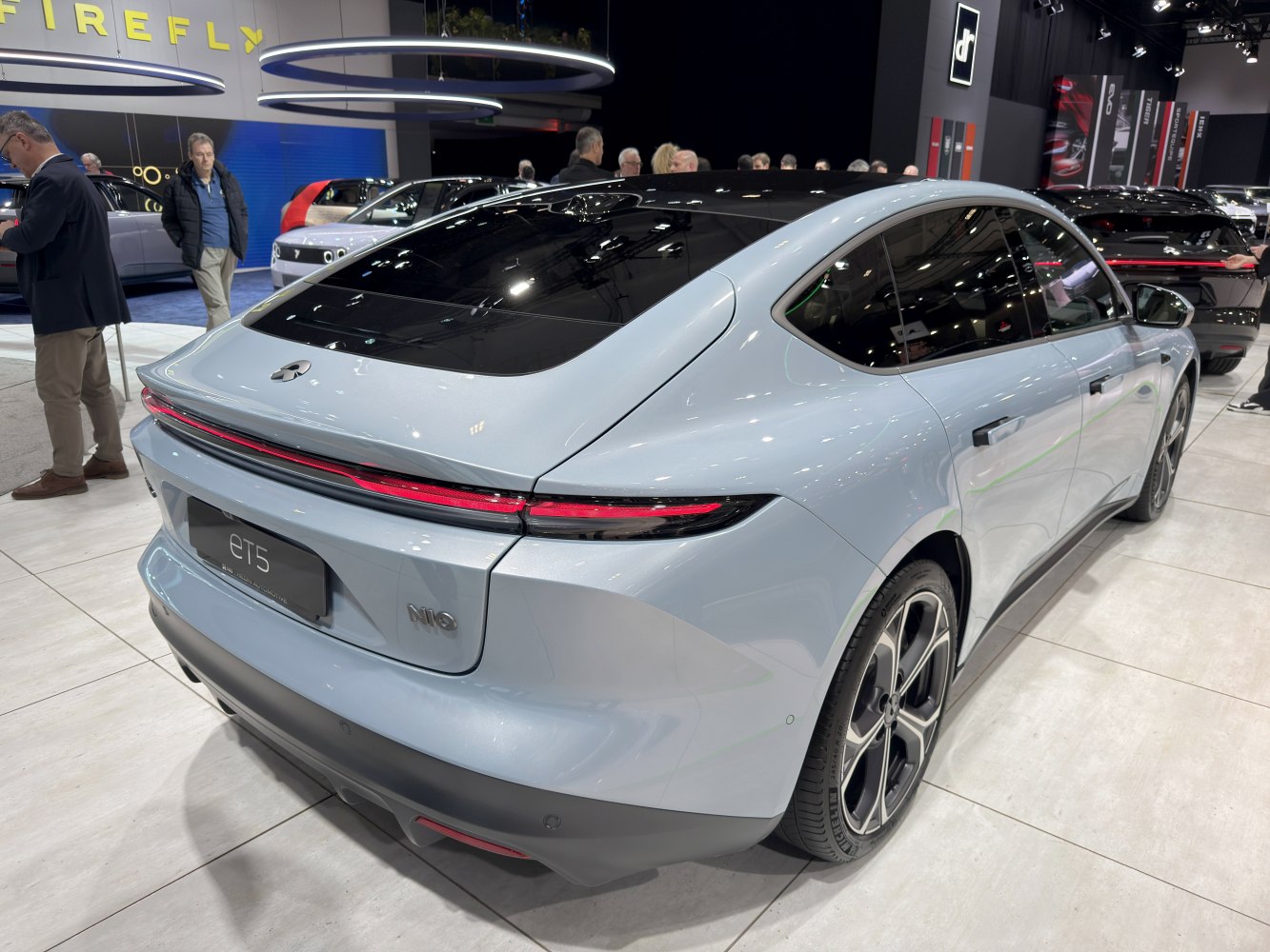 Sleek rear design with continuous LED light bar and sporty alloy wheels