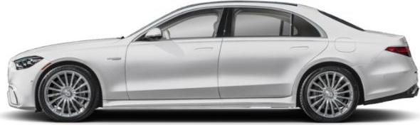 Sleek side profile of a luxury sedan with elegant design and premium wheels