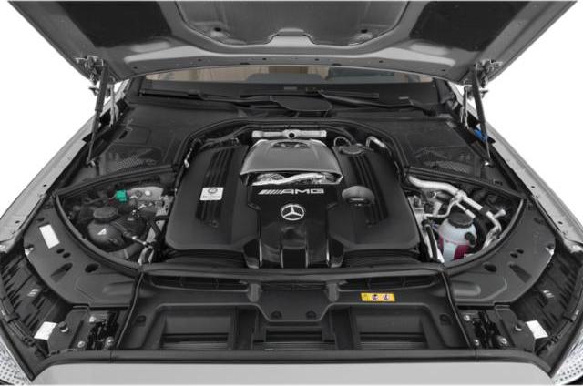 AMG engine bay with modern components and design