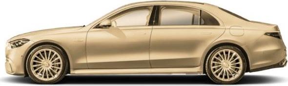 Side profile of sleek, aerodynamic luxury sedan design