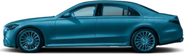 Sleek side profile of a modern luxury sedan with updated design features.