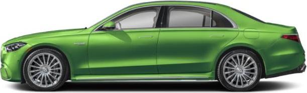 Sleek sedan side profile with multi-spoke alloy wheels