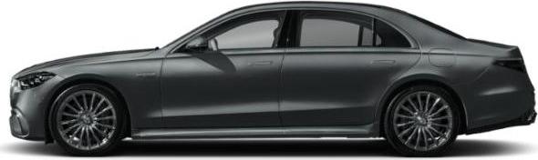 Sleek side profile of luxury sedan with modern design lines