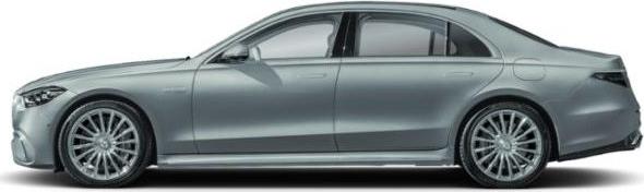 Side view of a sleek luxury sedan with alloy wheels