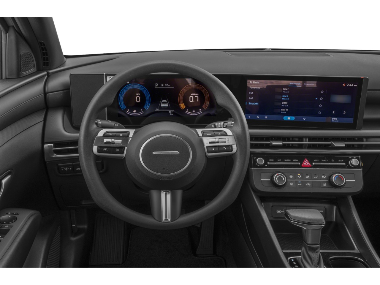 Digital instrument cluster and widescreen infotainment display