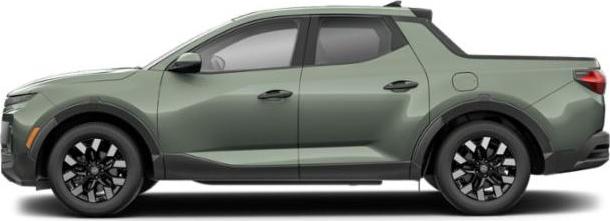 Side profile view with black alloy wheels and modern design