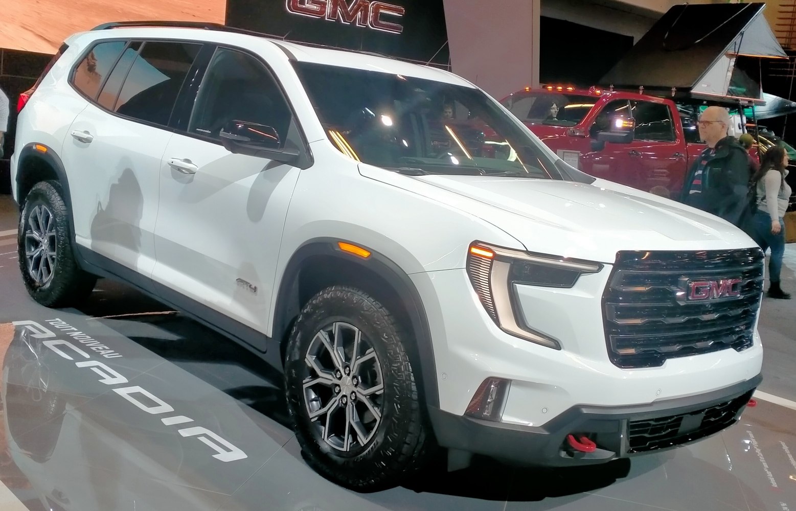 SUV with modern LED headlights and rugged off-road tires
