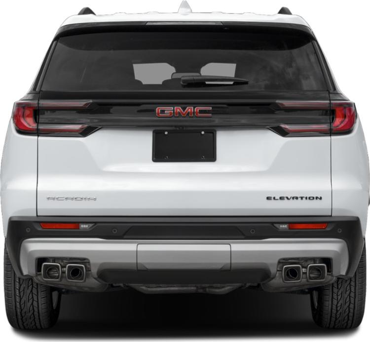 Rear view of SUV with LED tail lights and quad exhausts.