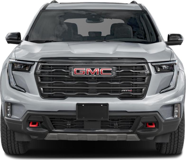 Bold front grille and LED headlights of a modern SUV