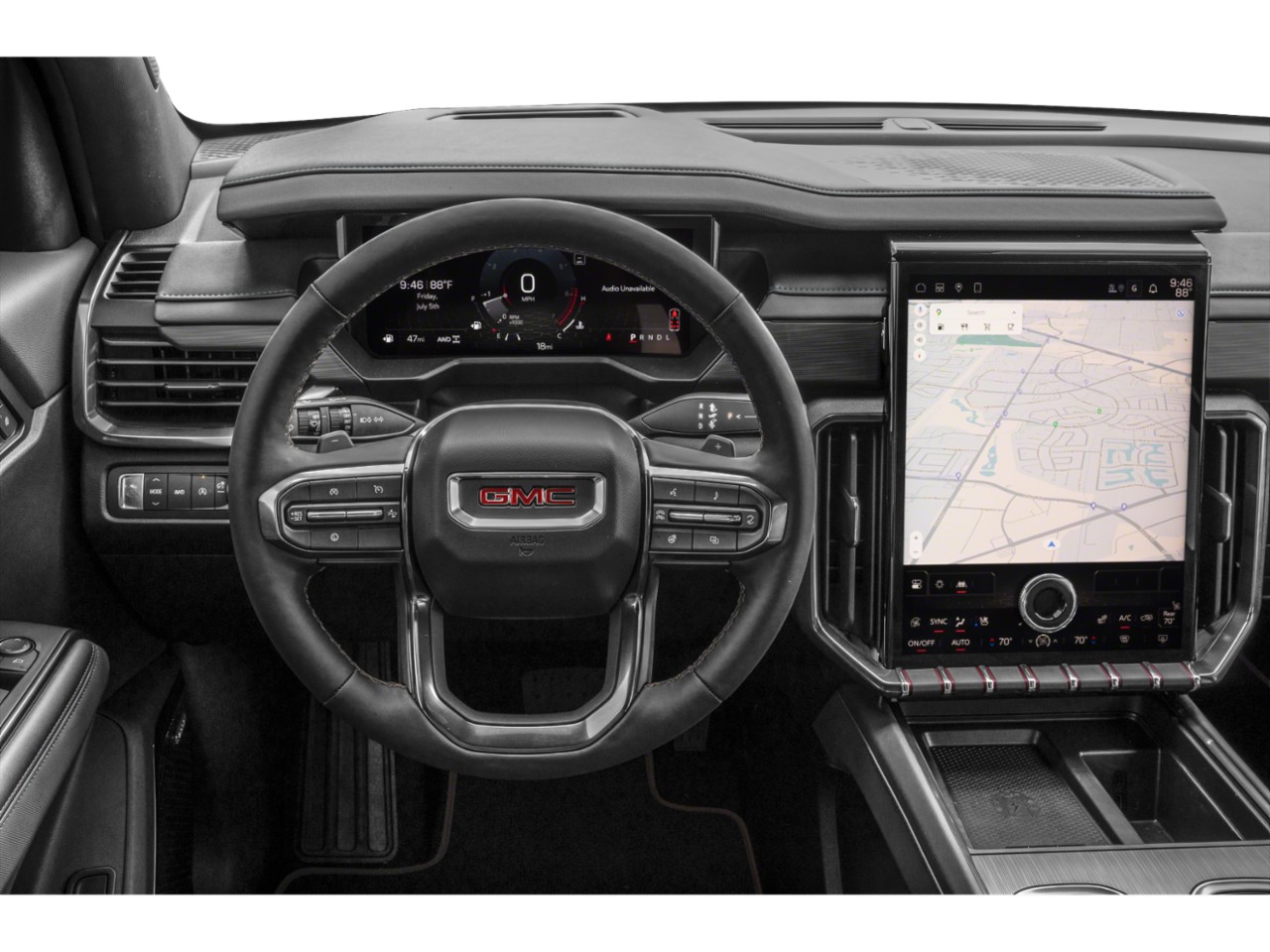 Digital dashboard and large vertical touchscreen infotainment system