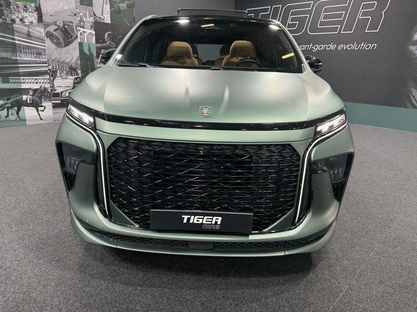 Bold front grille with sharp LED headlights
