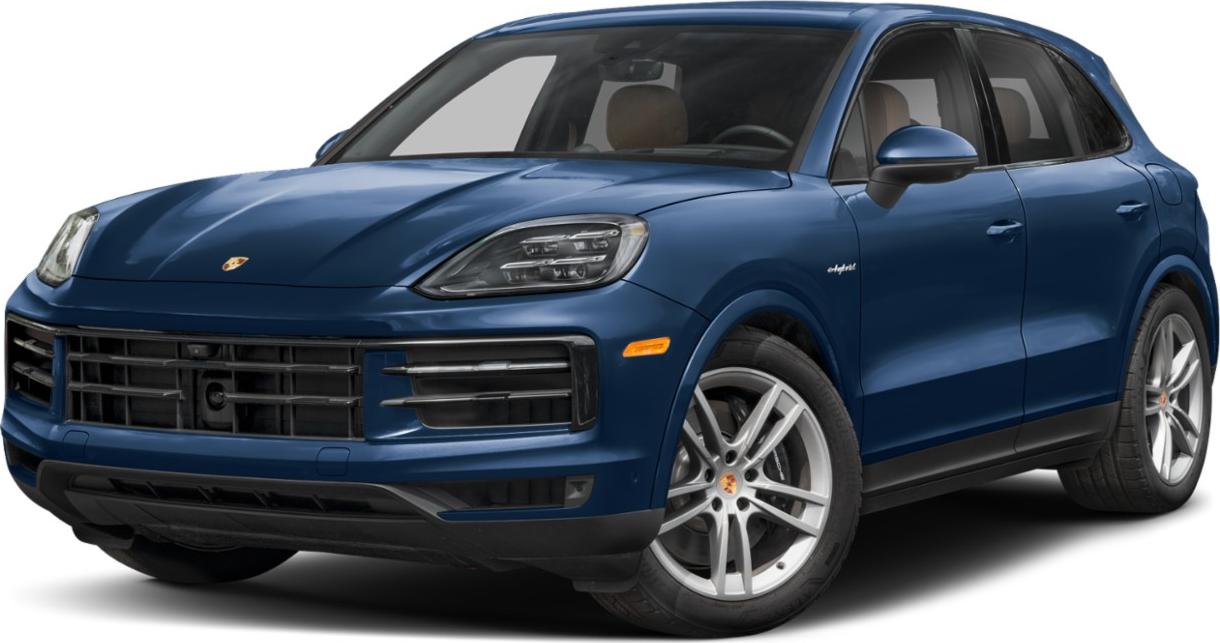 Blue luxury SUV front with distinct headlights and large grille