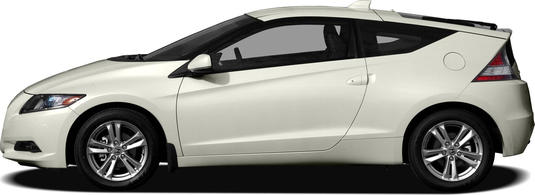 Side profile of sporty compact hybrid coupe with aerodynamic design