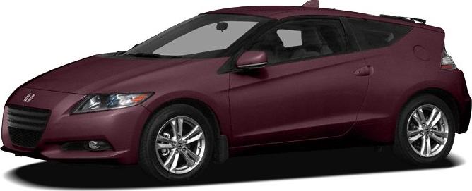 Hybrid sports hatchback front-side view with alloy wheels