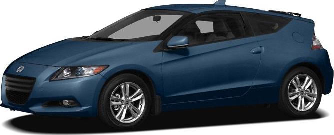 Sporty blue hybrid hatchback with alloy wheels and aerodynamic shape