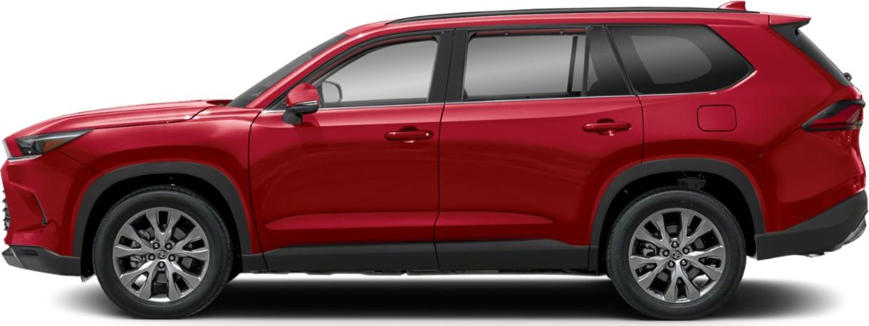 Side profile of a modern SUV with sleek lines and alloy wheels