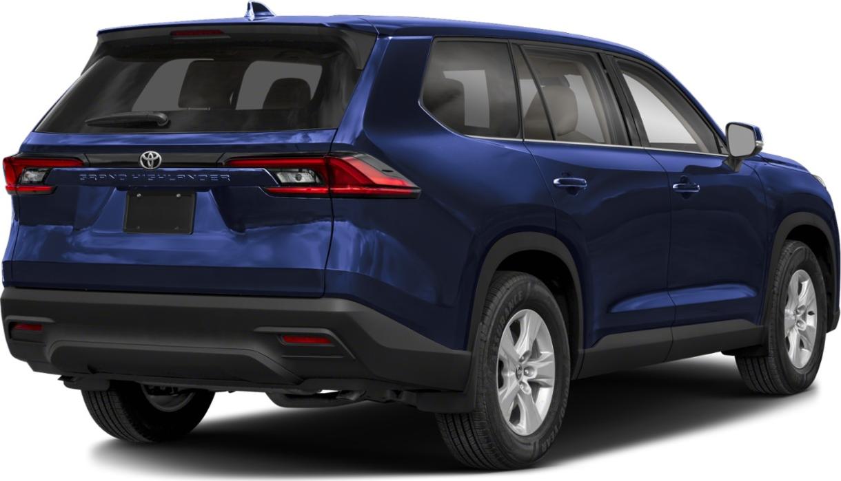 Rear view of a modern SUV with sleek taillights and sculpted body lines