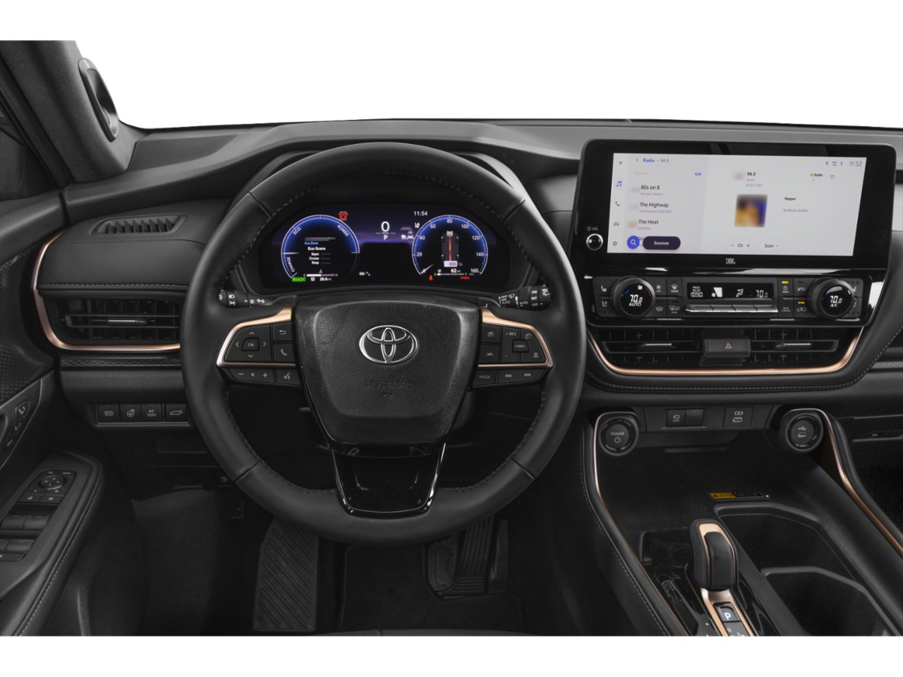 Digital instrument cluster and large touchscreen infotainment system
