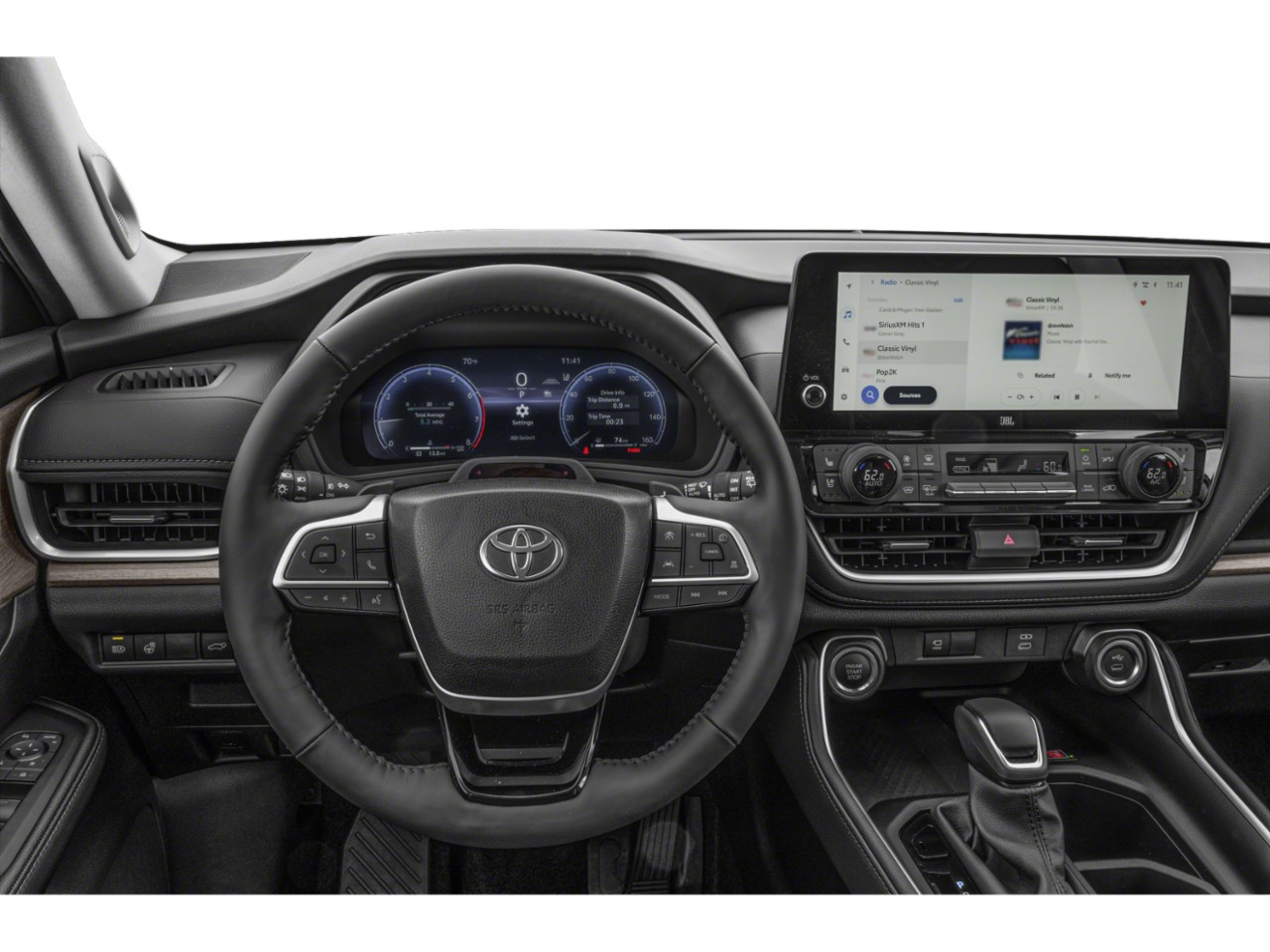 Digital instrument cluster and touchscreen infotainment system