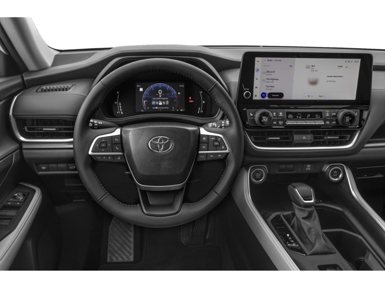 Digital instrument cluster, multifunction steering wheel, infotainment touchscreen