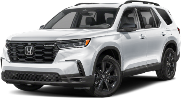 SUV front grille and black alloy wheels