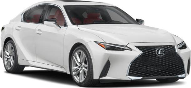 Modern Lexus sedan with prominent front grille and sharp headlights