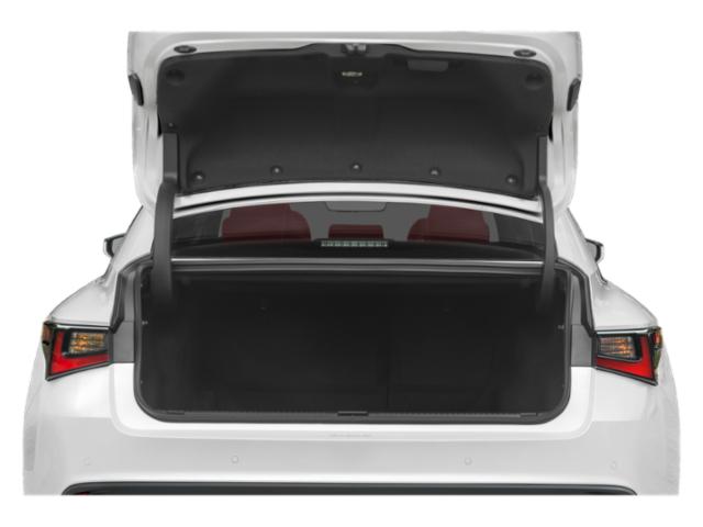 Open spacious rear trunk of a sedan