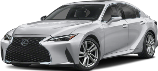 Front and side view of a sleek sedan with distinctive grille and sharp headlamps