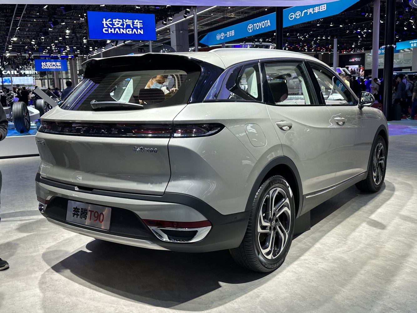 Sleek rear design with full-width taillight and modern bumper styling