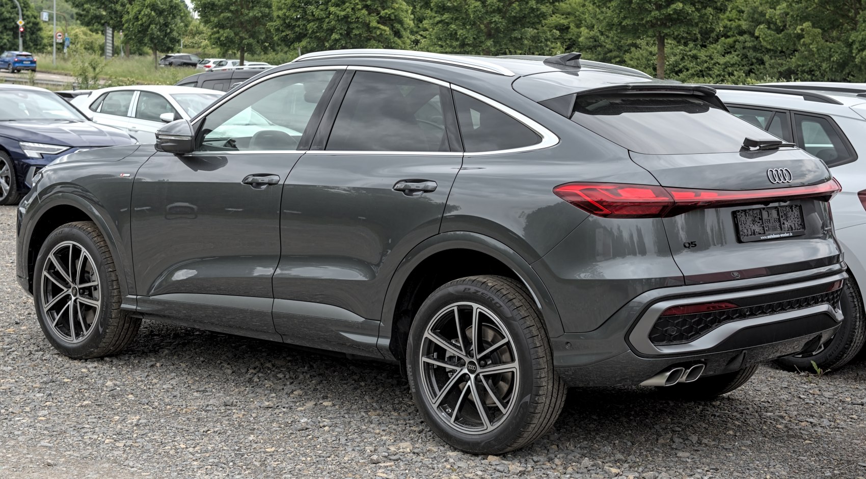 Sportback SUV rear side with LED tail lights and alloy wheels